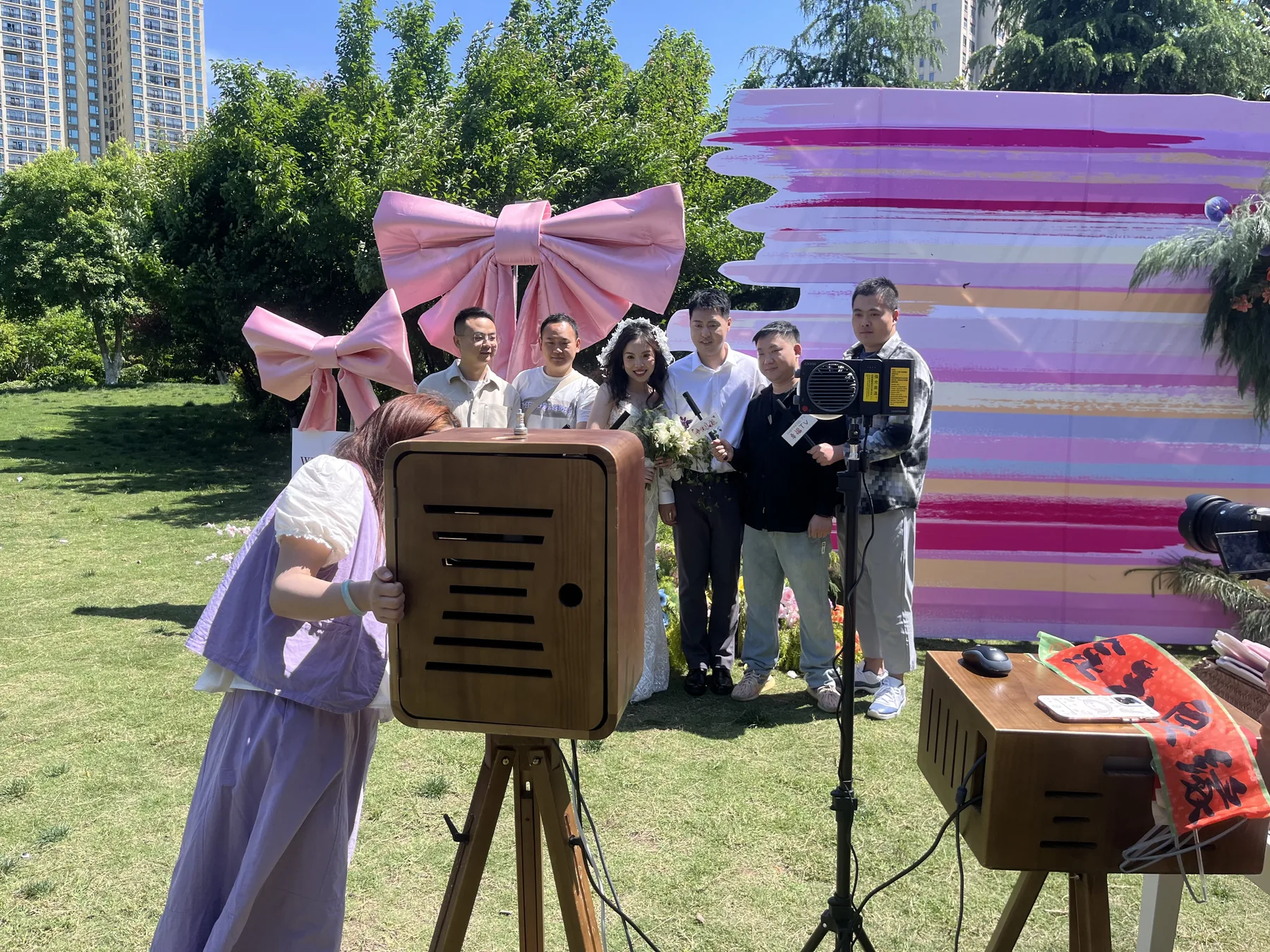 户外婚礼 Photo Booth 服务现场